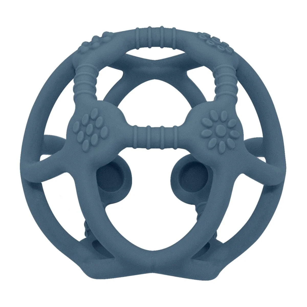Playground Silicon Teether Balls Steel Blue