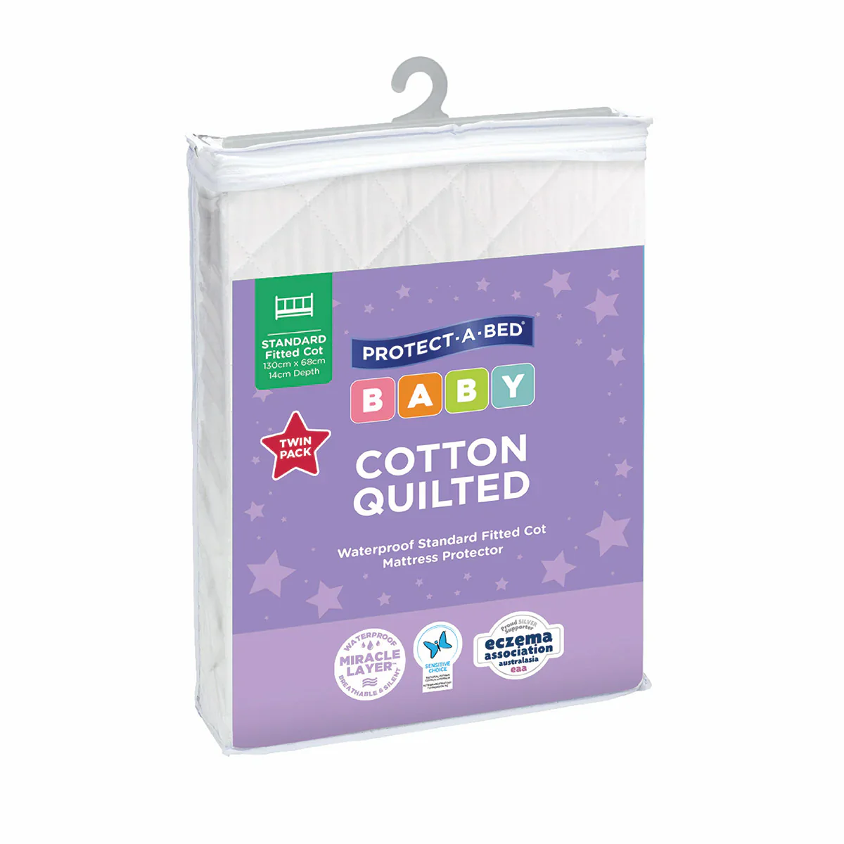 Protect-A-Bed Quilted Cotton Fitted Cot Mattress Protector