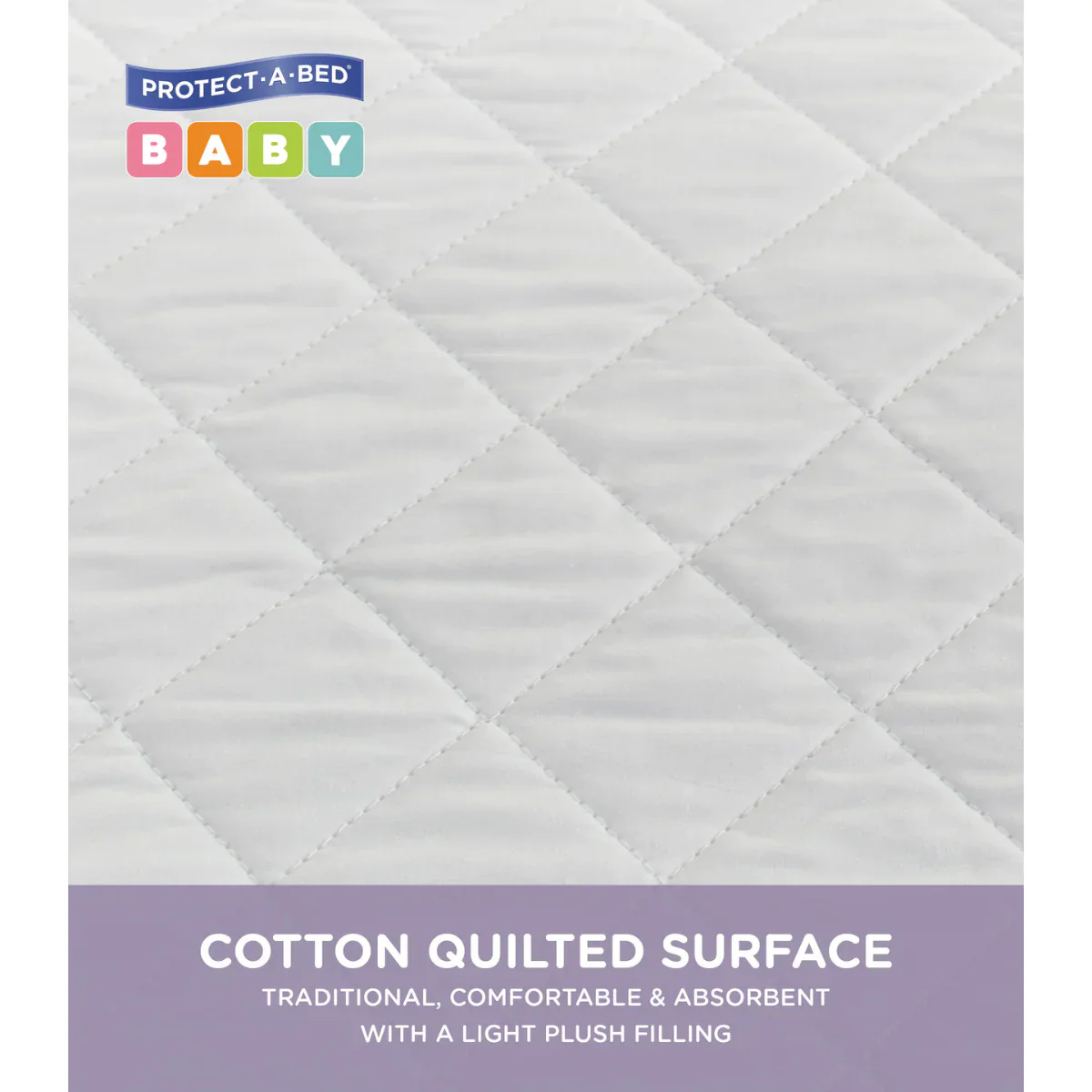 Protect-A-Bed Quilted Cotton Fitted Cot Mattress Protector - Image 2