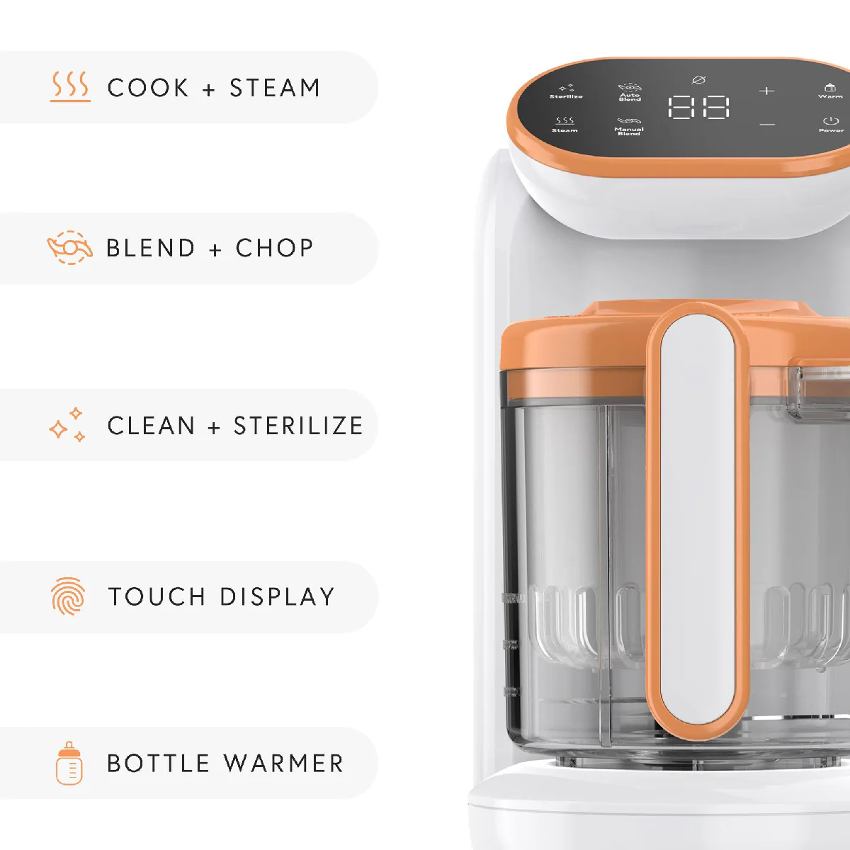 Quark Quook Baby Food Maker, Bottle Warmer & Steriliser - Image 6