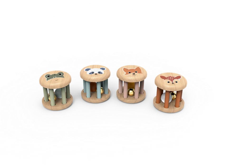Speedy Monkey Roller Rattles
