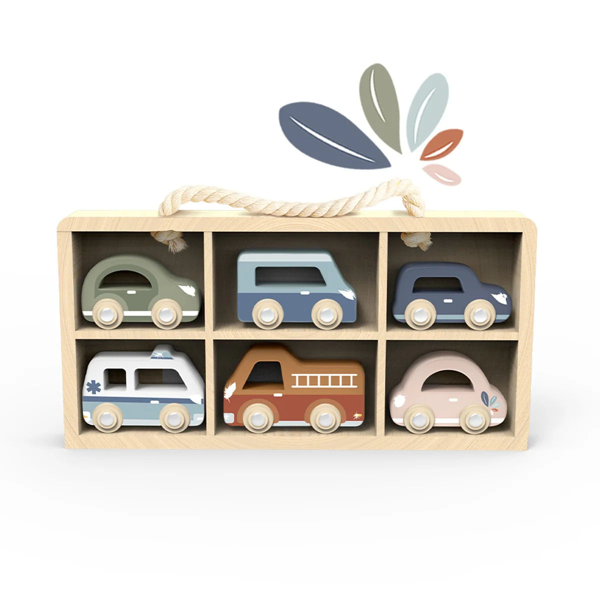 Speedy Monkey Car Display Case w/6 Vehicles