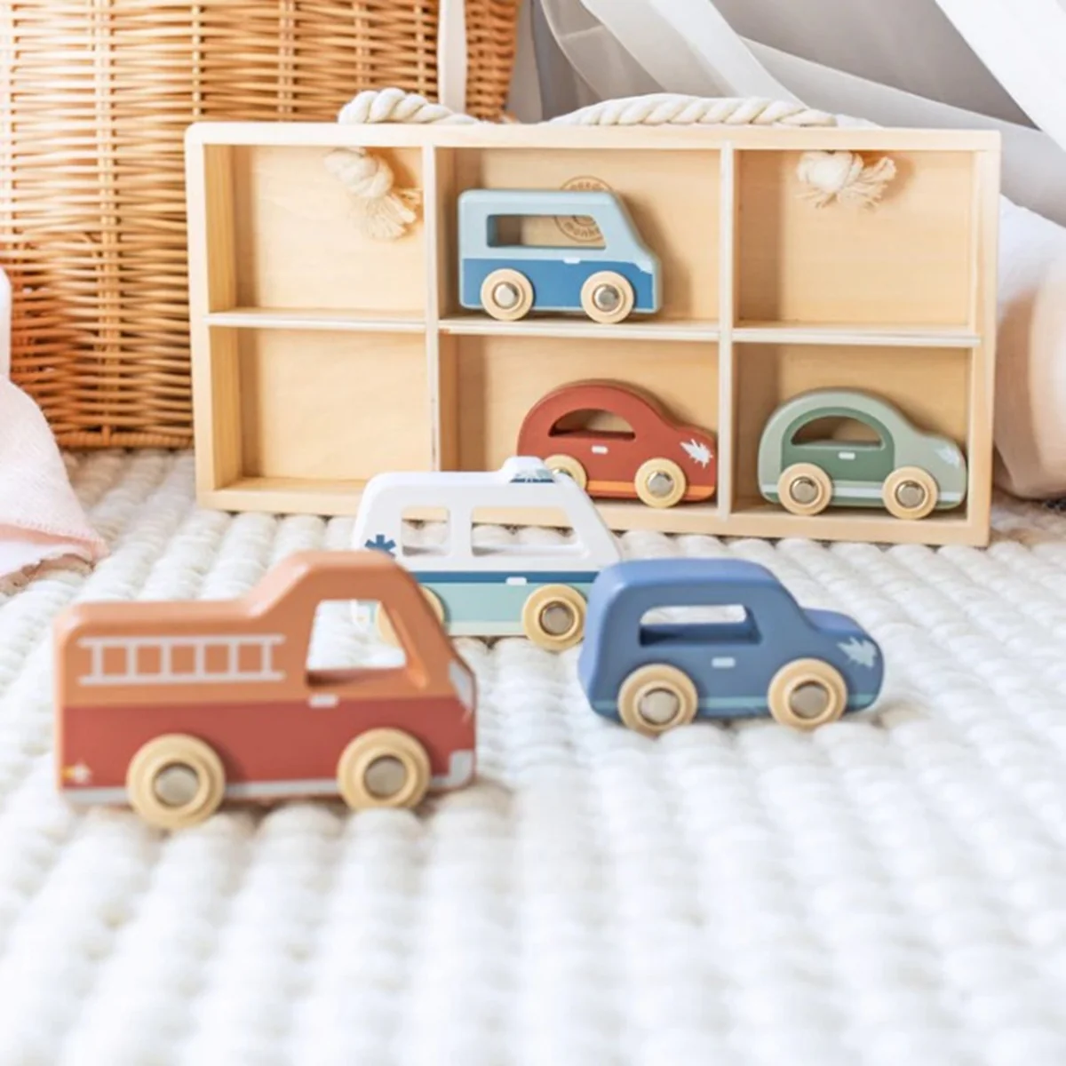 Speedy Monkey Car Display Case w/6 Vehicles - Image 2
