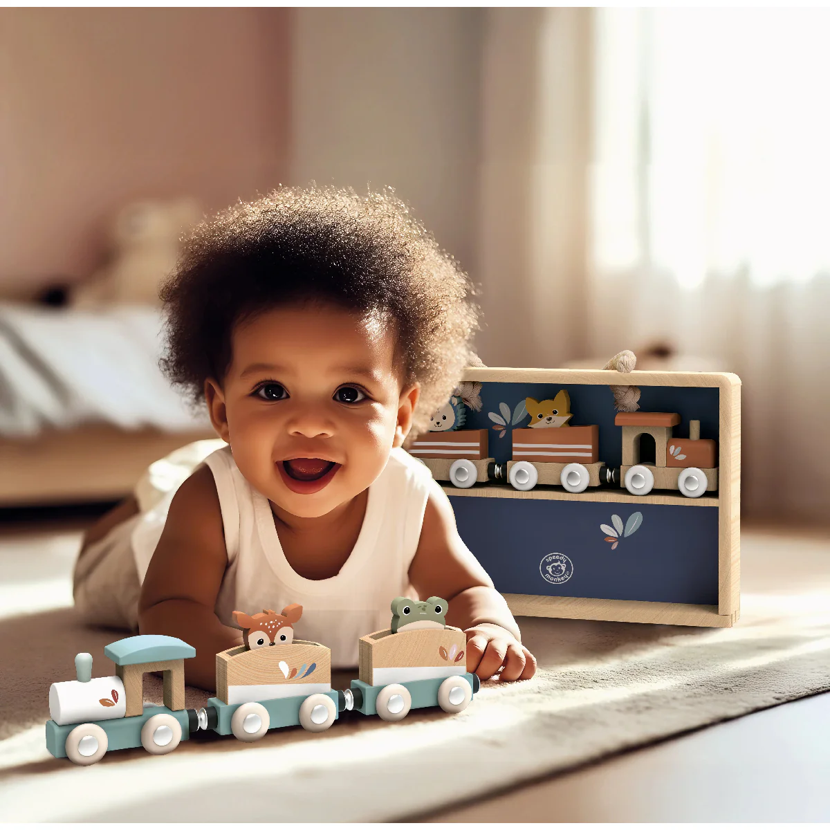 Speedy Monkey Trains Set/Display Case - Image 2