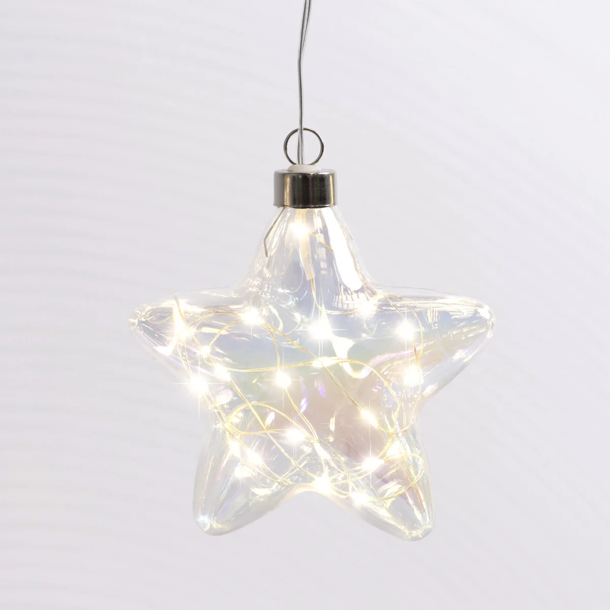 Stellar Haus Pearl Tint Star Hanging Glass