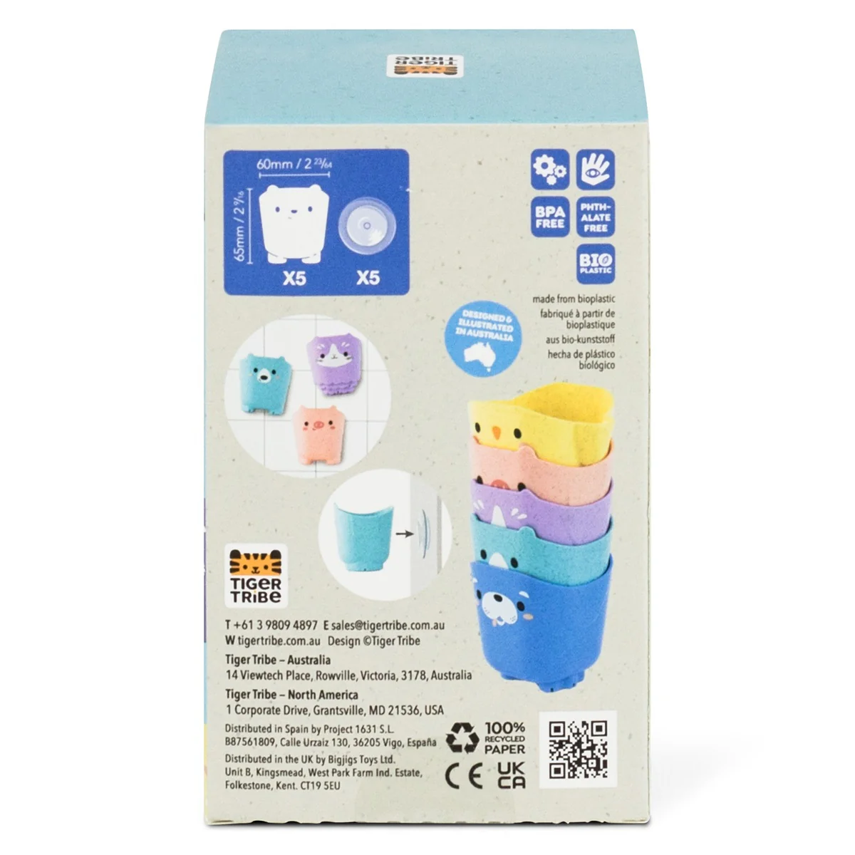 Tiger Tribe Pour & Play - Animal Cups - Image 7